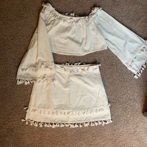 Cute white two piece